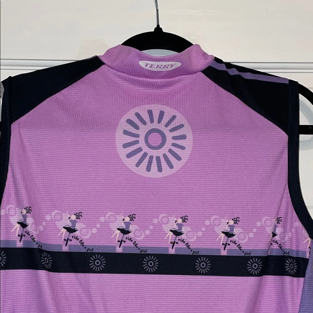 Purple Sleeveless Cycling Jersey - Picture 6 of 11